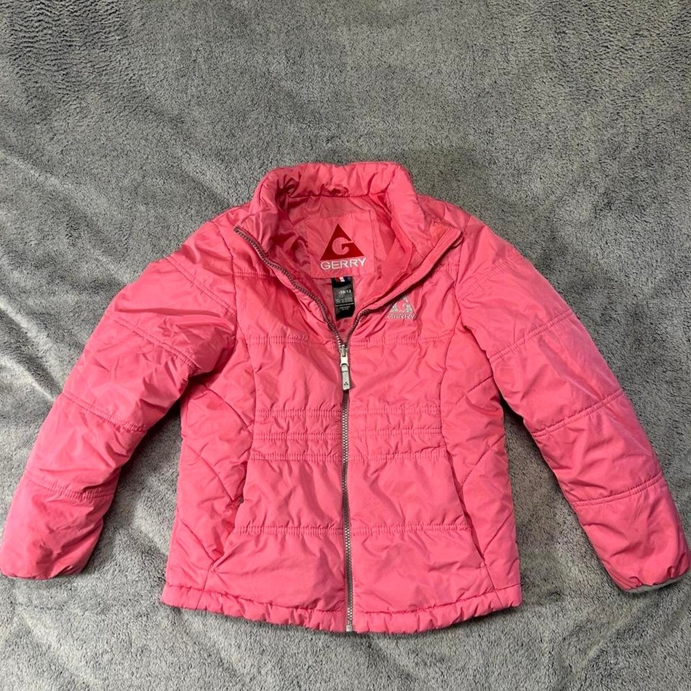 Gerry Pink Puffer Jacket Girls M 10-12
